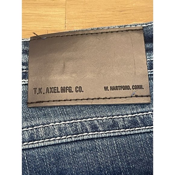 Jeans~Men's~Sz 36x30(29)~TK Axel Slim Boot Cut~Med Wash Denim~Preowned - Picture 3 of 9